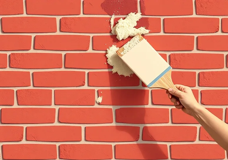 Ponçage et rebouchage des fissures avant mise en peinture